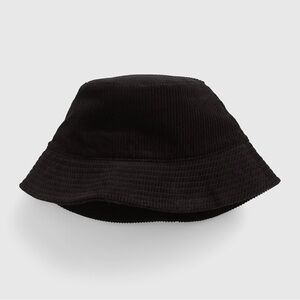 GAP Corduroy Bucket Hat M/L Cotton True Black NWT Cord